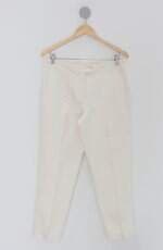 Calça de tecido maria bonita feminina off-white