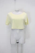 Blusa Ciganinha afghan feminina amarela clara