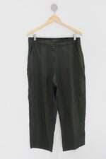 Calça de tecido andrea saletto feminina listrada