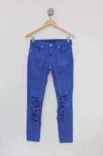 Calça de sarja le lis blanc feminina azul