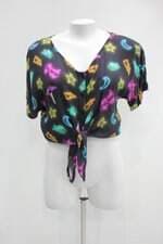 Blusa bisi feminina estampada