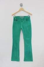 Calça de sarja zara womam feminina verde