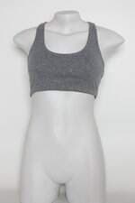 Top Esportivo feminino cinza