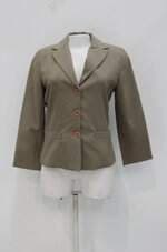 Blazer feminino verde com Ombreira