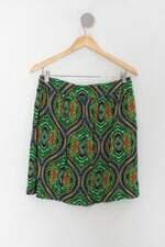 Saia malharia nacional feminina estampada