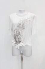 Blusa feminina branca com Silk