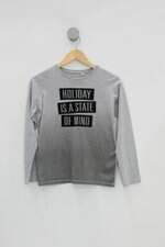 Camiseta Infantil c&a cinza