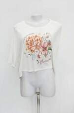 Blusa C&A feminina bege com Silk