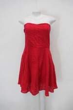 Vestido feminino vermelho com Meio forro