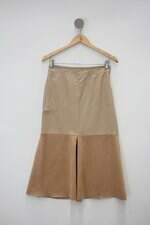 Saia Midi Bobstore feminina bege