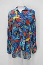 Camisa cantão feminina estampada com Barra Mullet