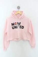 Blusa de Moletom juveniil rosa com silk