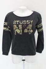 Blusa stussy feminina cinza com Silk