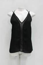 Blusa regina salomão feminina preta com Transparência