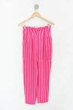 Calça de tecido forever 21 feminina listrada