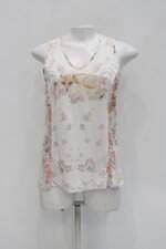 Regata feminina estampado com Recortes e Bordado