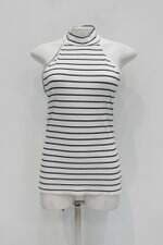 Regata feminina branca listrada