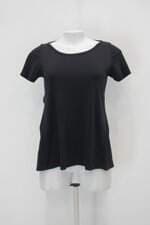 Blusa Esportiva alto giro feminina preta com Tiras