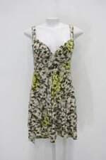 Vestido feminino estampado com Bojo e Faixa na Cintura