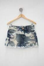 Saia Jeans acostamento feminina azul