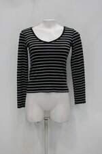 Blusa feminina bicolor listrada 