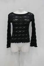 Blusa em tricô feminina preta