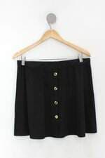 Saia world fashion feminino preto