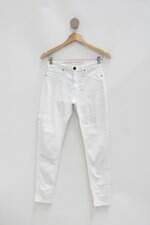 Calça de sarja tuaren denim feminina branca