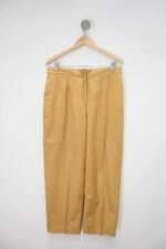 Calça de tecido art paris feminina amarela