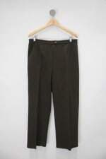 Calça de tecido jad-mod feminina verde