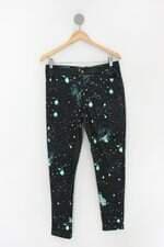 Calça de sarja pop up store feminina estampada