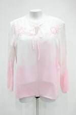 Blusa feminina Branco/Rosa 