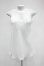 Regata alcinha feminina off-white com Transparência