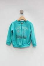Jaqueta Infantil malwee azul com recortes e silk