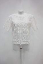 Blusa maxma feminina branca com Transparência