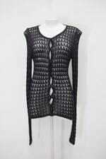 Blusa de renda angel feminina preta com Transparência