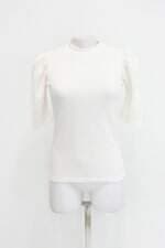 Blusa canelada via millenia feminina branca