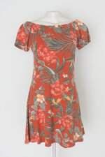 Vestido m m fashion feminino estampado