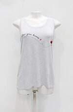 Regata feminina cinza com Silk