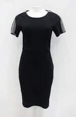 Vestido lofty style feminino preto com Bordado