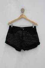 Shorts riachuelo feminino preto com Aplique