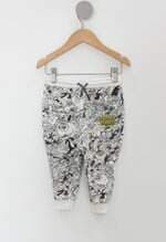 Calça Infantil zara branca estampada
