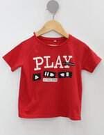 Camiseta Infantil c&a vermelha com Silk