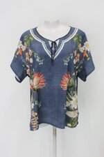 Blusa secret glam feminina estampada com Recortes