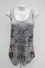 Regata kainite feminina estampada com Ilhós