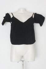 Blusa maria filo feminina preta com Recortes