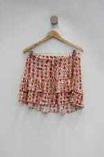 Saia esquire feminina estampada com Sobreposição