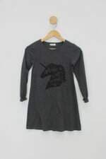 Vestido Infantil kids cinza