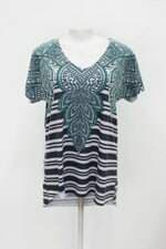 Blusa le lis blanc feminina estampada com Barra Mullet