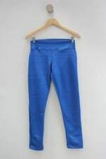 Calça de tecido deslize feminina azul